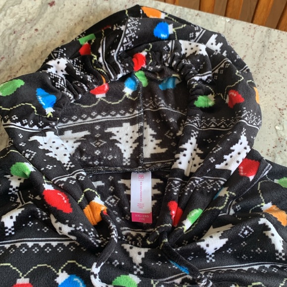 Christmas Lights Pullover Hooded Top - Picture 4 of 8